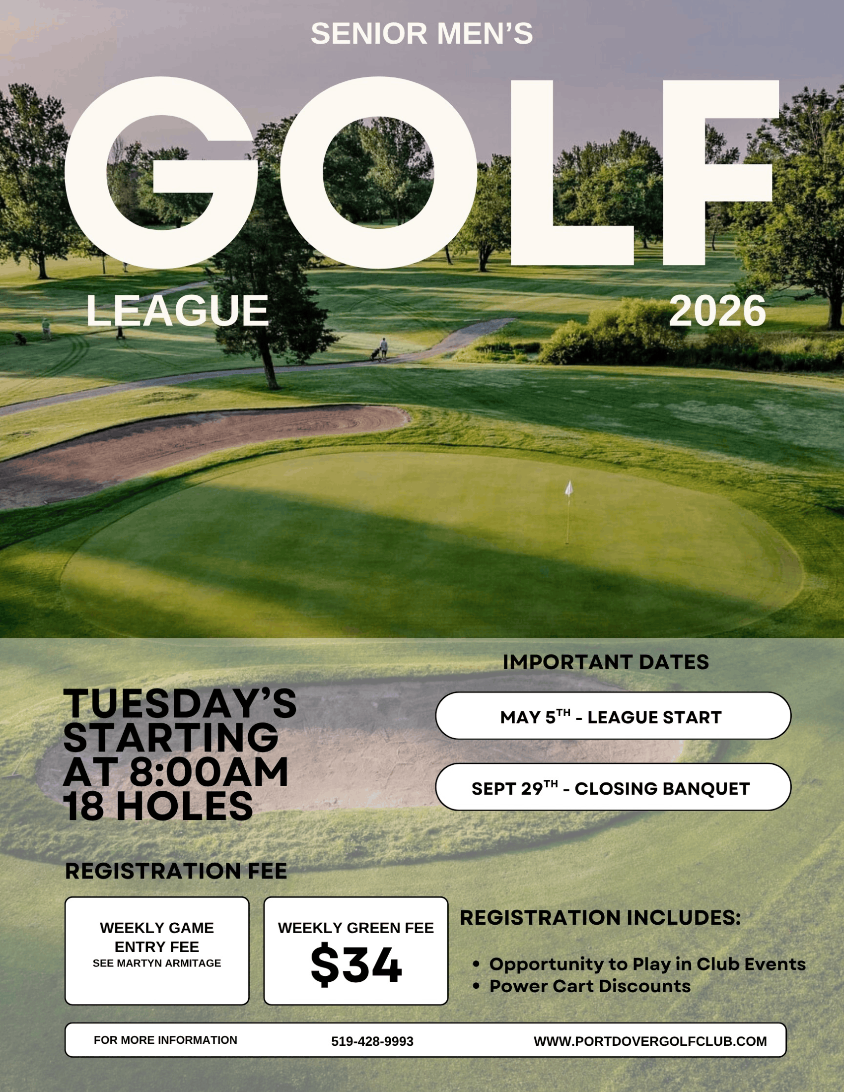 Tuesday Senior Men's League